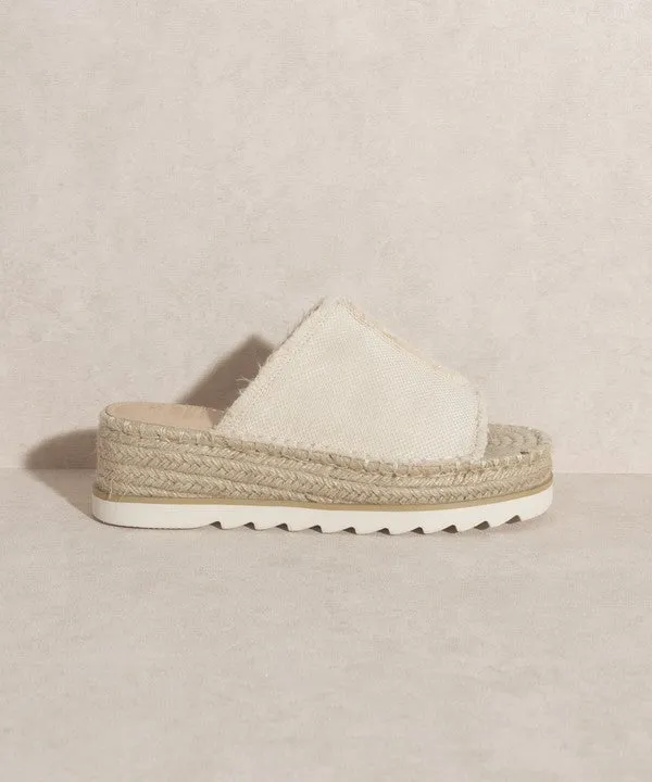 Adelyn - Linen Espadrilles