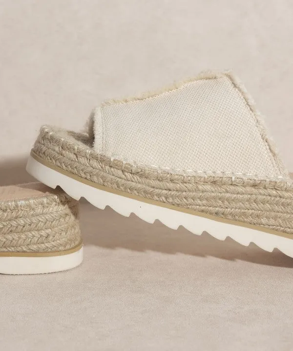 Adelyn - Linen Espadrilles