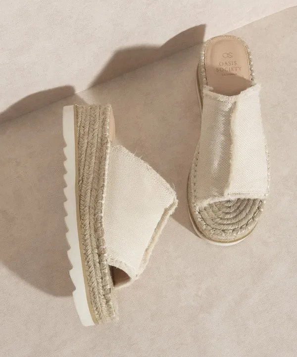 Adelyn - Linen Espadrilles