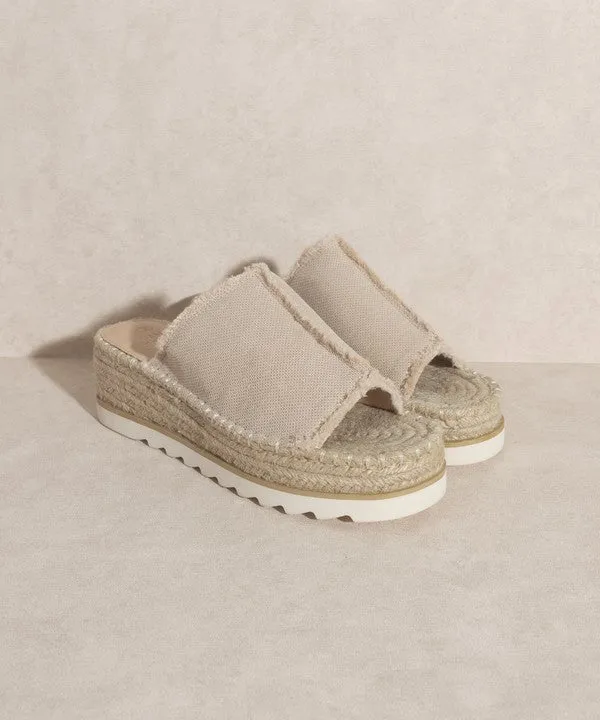 Adelyn - Linen Espadrilles