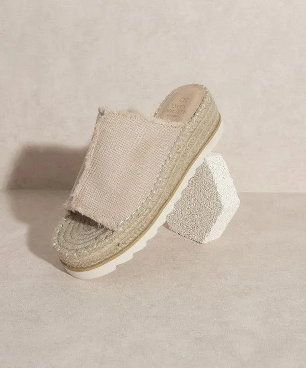 Adelyn - Linen Espadrilles