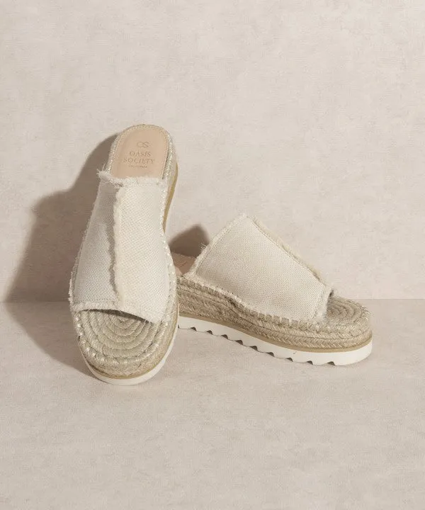 Adelyn - Linen Espadrilles