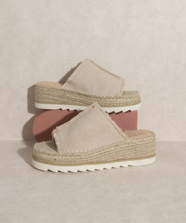 Adelyn - Linen Espadrilles