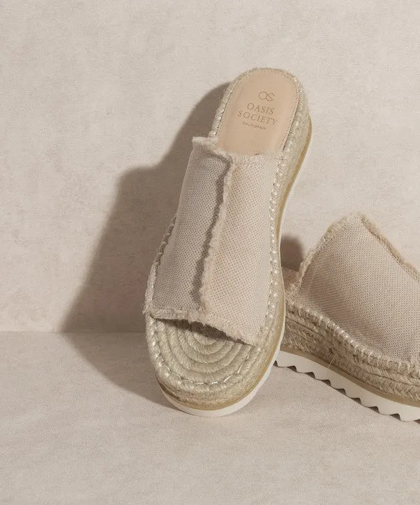 Adelyn - Linen Espadrilles