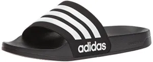 adidas Men's Adilette Shower Slides, Black/White/White, 11