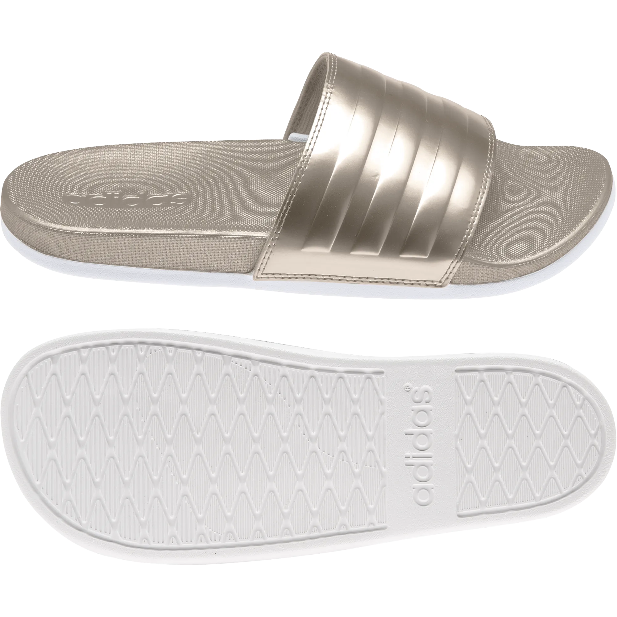 Adidas Women's Adilette Shower Slides- Champagne