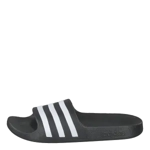 Adilette Aqua Slides Kids Core Black / Cloud White / Core Black