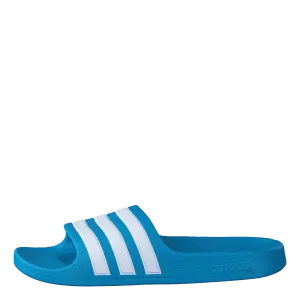 Adilette Aqua Slides Kids Solar Blue / Cloud White / Solar Blue