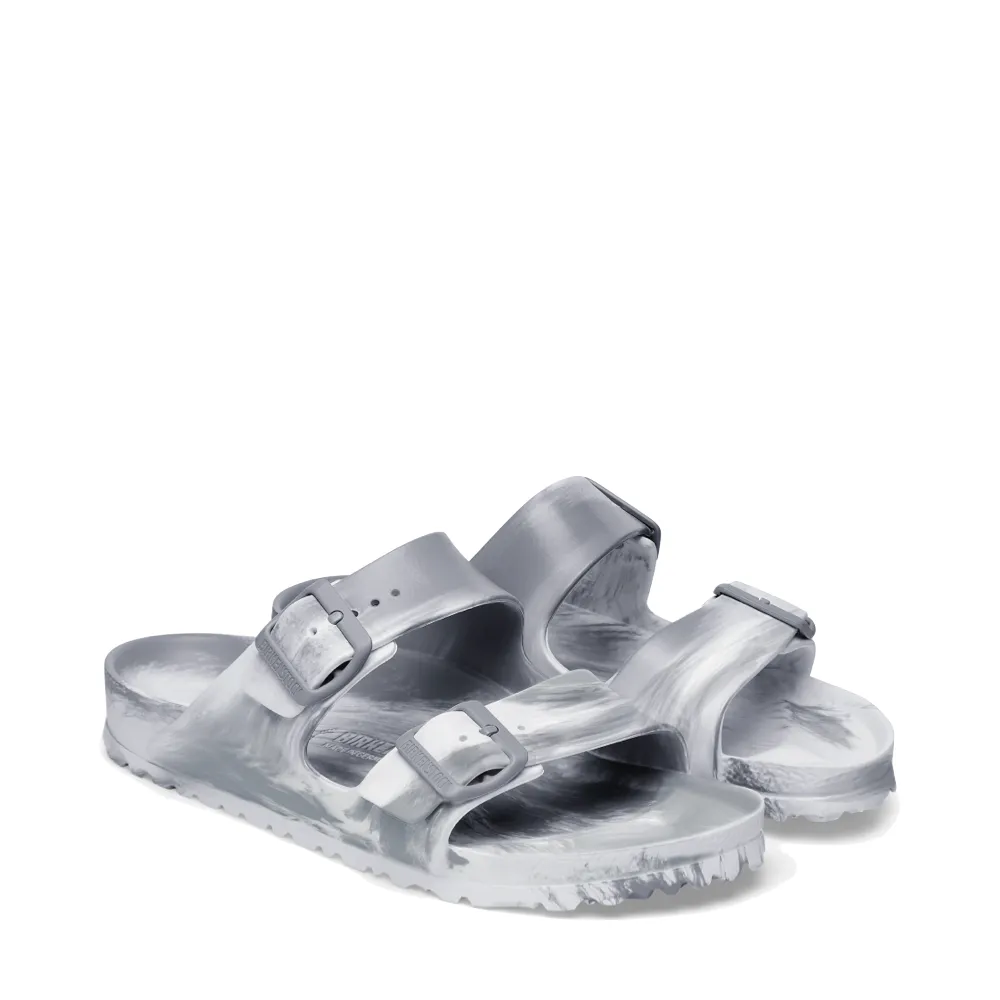 Birkenstock Women's Arizona EVA Multi Sandal (Stone Coin Grey/White)