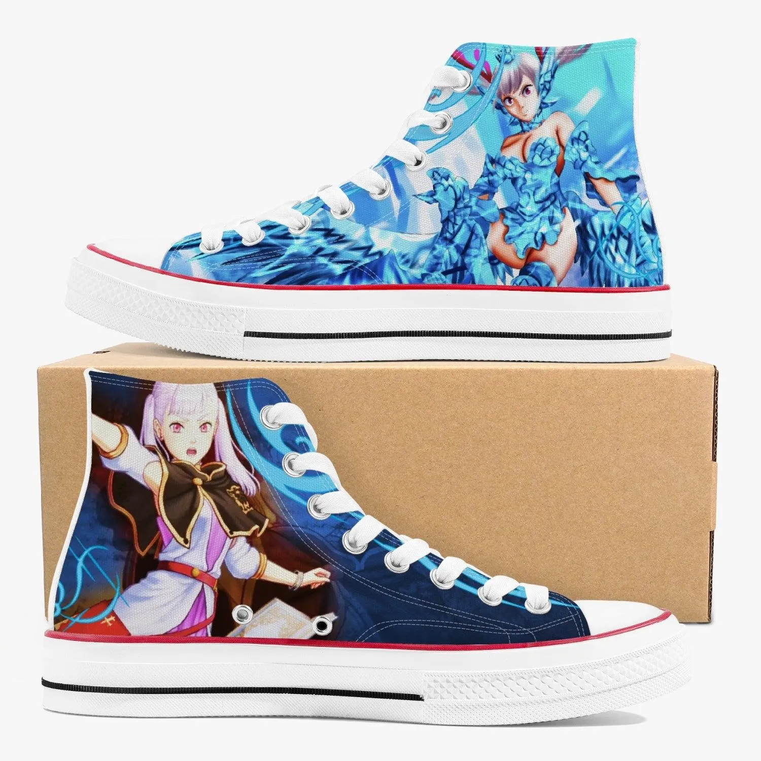 Black Clover Noelle Silva A-Star High White Anime Shoes