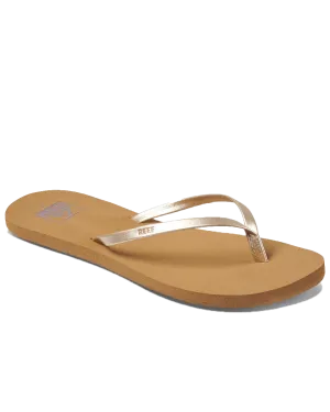 Bliss Nights Flip Flops in Tan Champagne