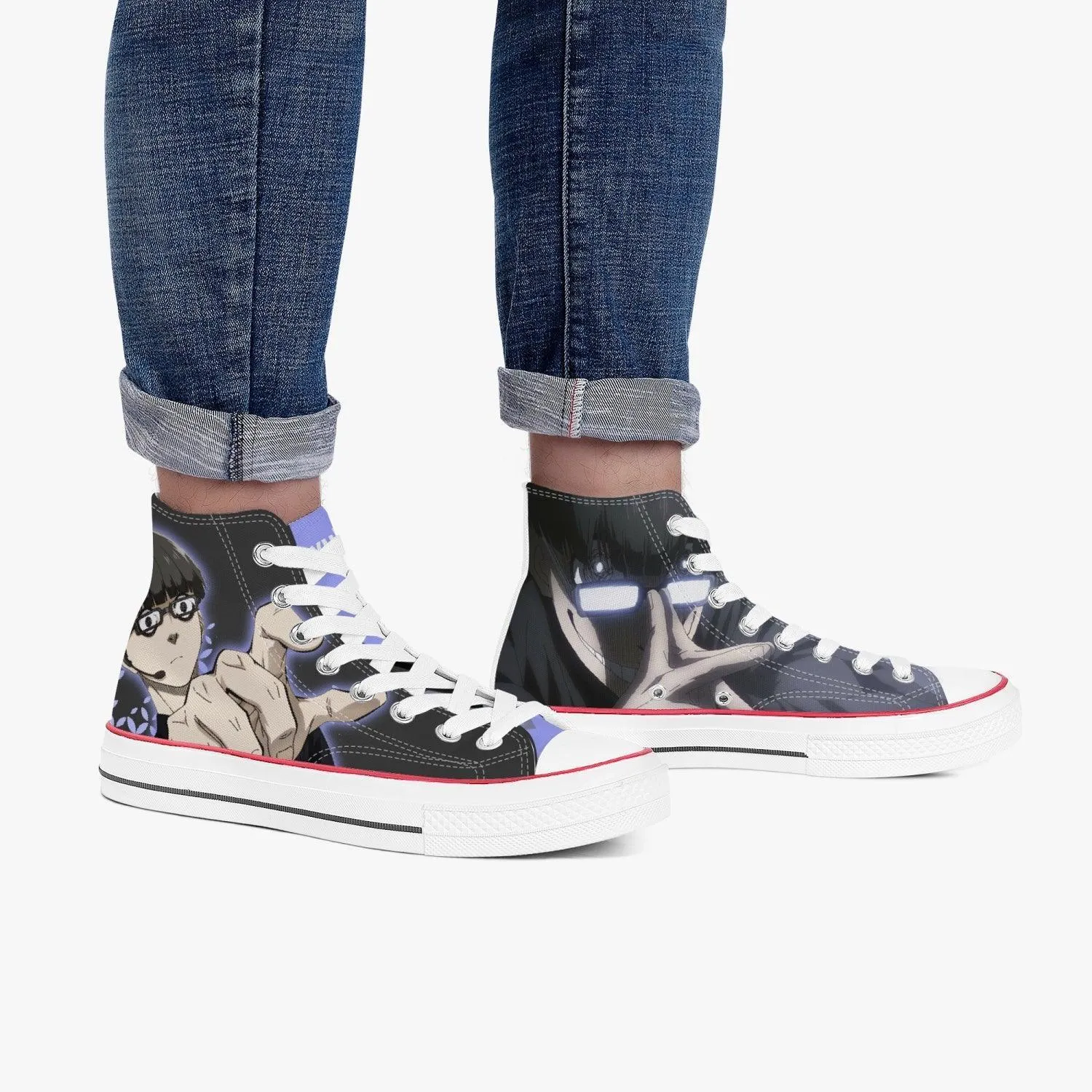 Blue Lock Jinpachi Ego A-Star High White Anime Shoes