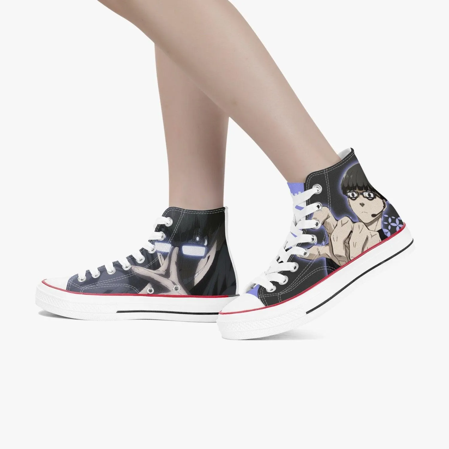 Blue Lock Jinpachi Ego A-Star High White Anime Shoes