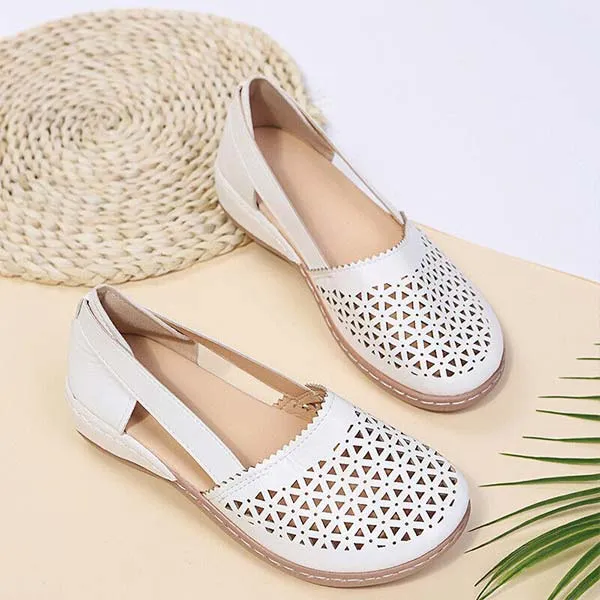 Breathable Wide Toe Flower Sandals