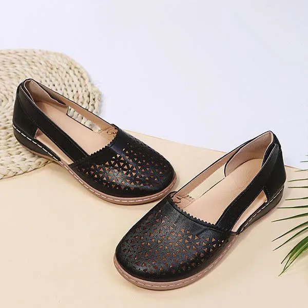 Breathable Wide Toe Flower Sandals