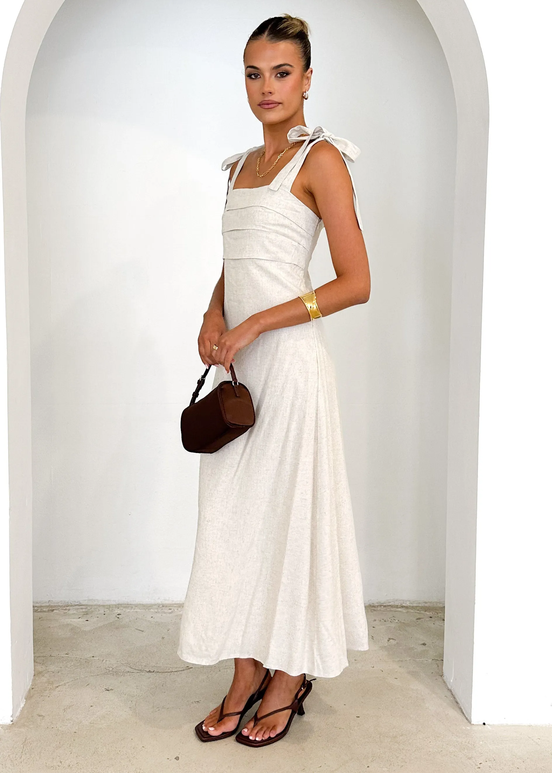 Cartia Maxi Dress - Oatmeal