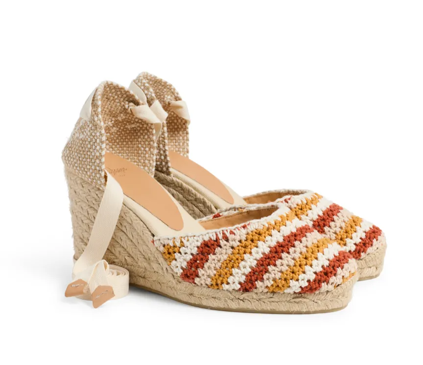 Castaner Carina 8 Tostado Multicolor Wedge Espadrilles