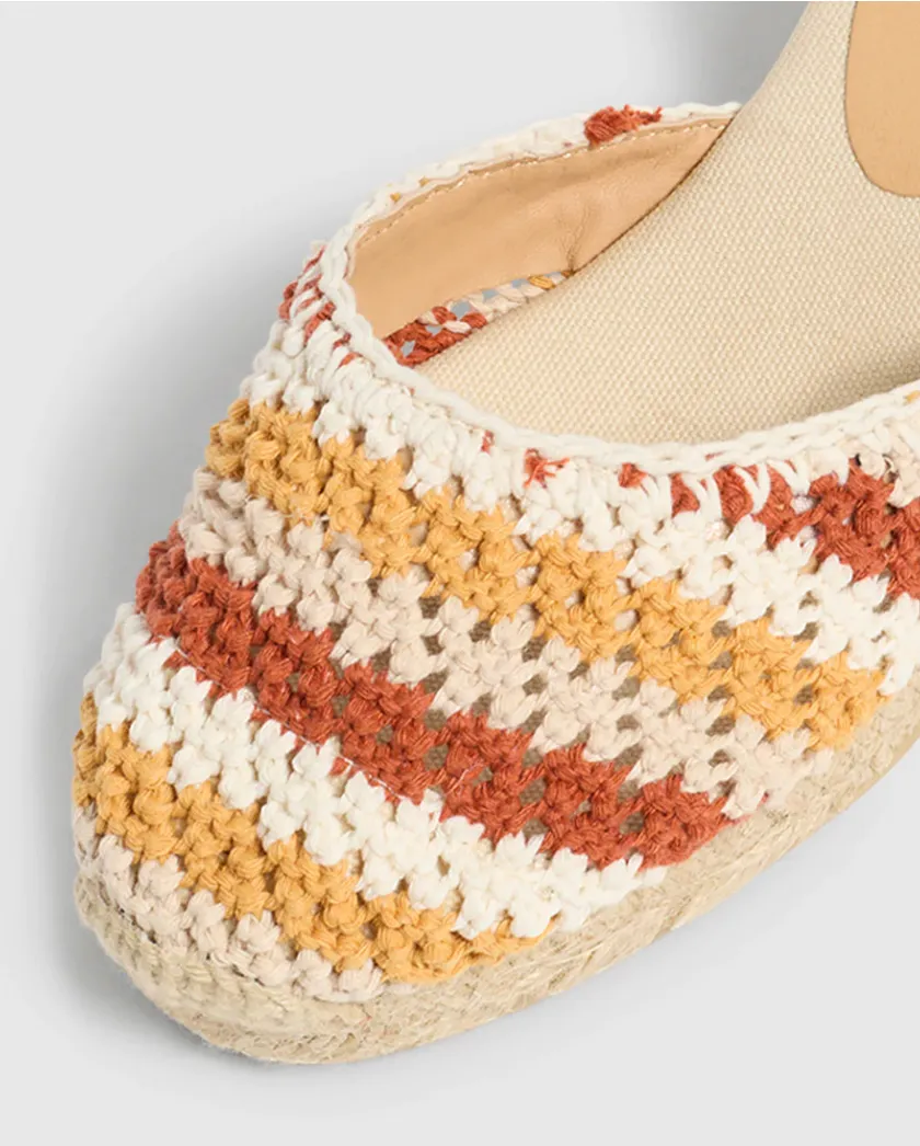 Castaner Carina 8 Tostado Multicolor Wedge Espadrilles