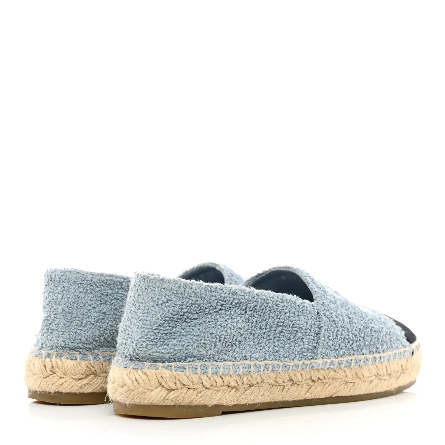 CHANEL TERRY GROSGRAIN CC ESPADRILLES