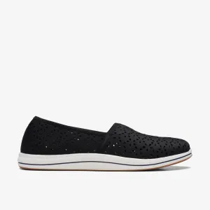 Clarks Women's Breeze Emily Slip Ons- Black