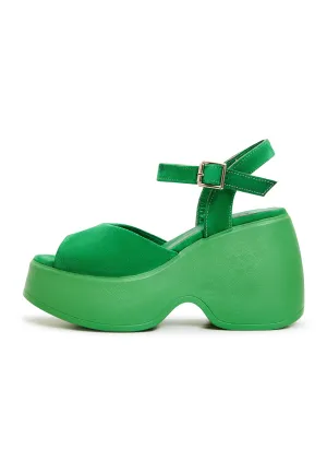 Classic Platform Sandals - Green