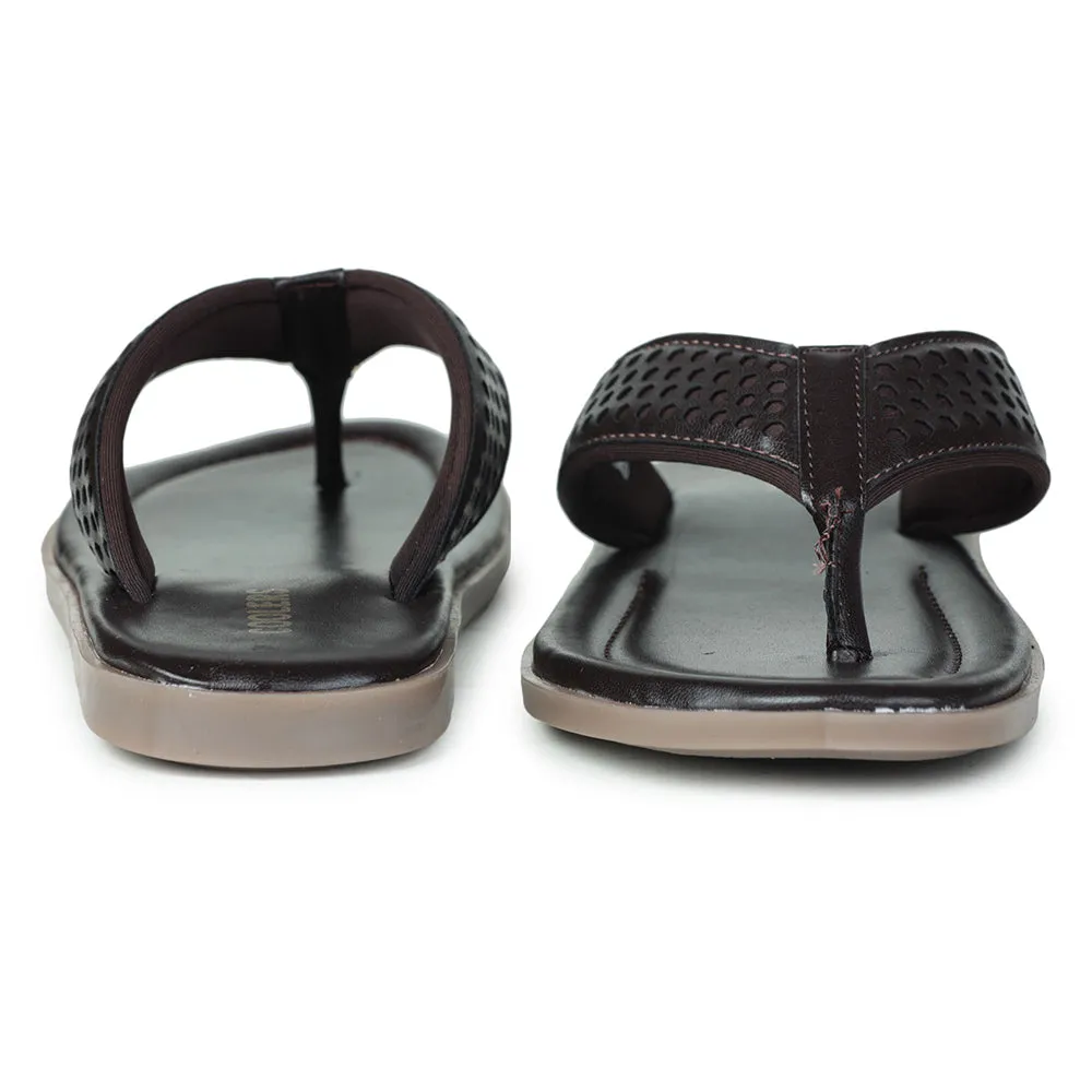 Coolers By Liberty COLE-1E Casual Brown Slippers & Flip-Flop For Men