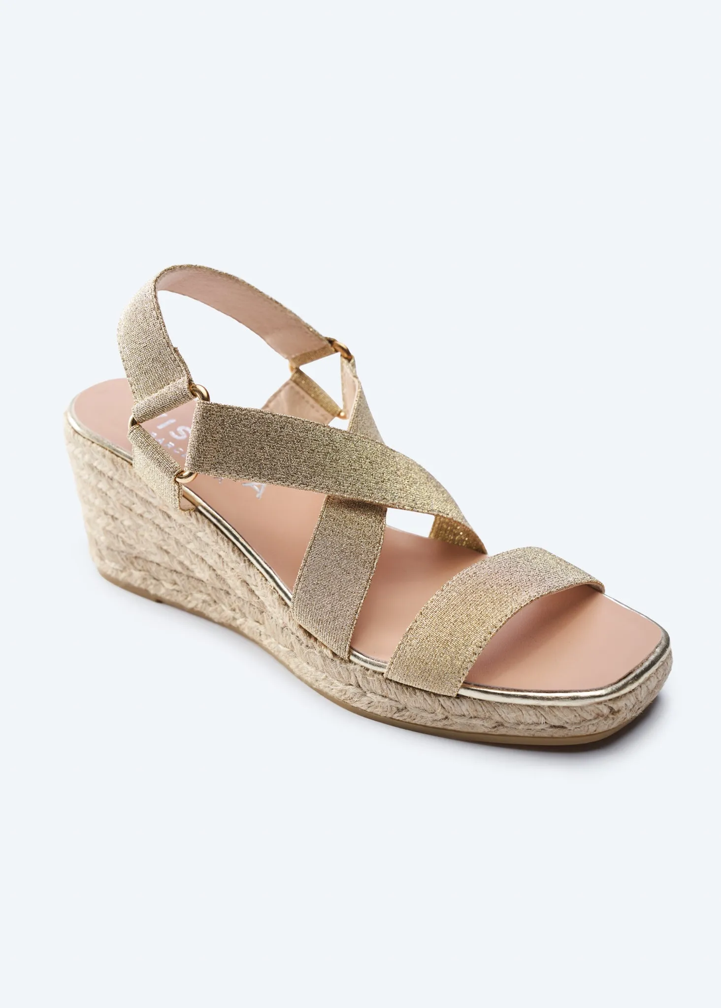 Dalia Elastic Espadrille Sandal Wedges