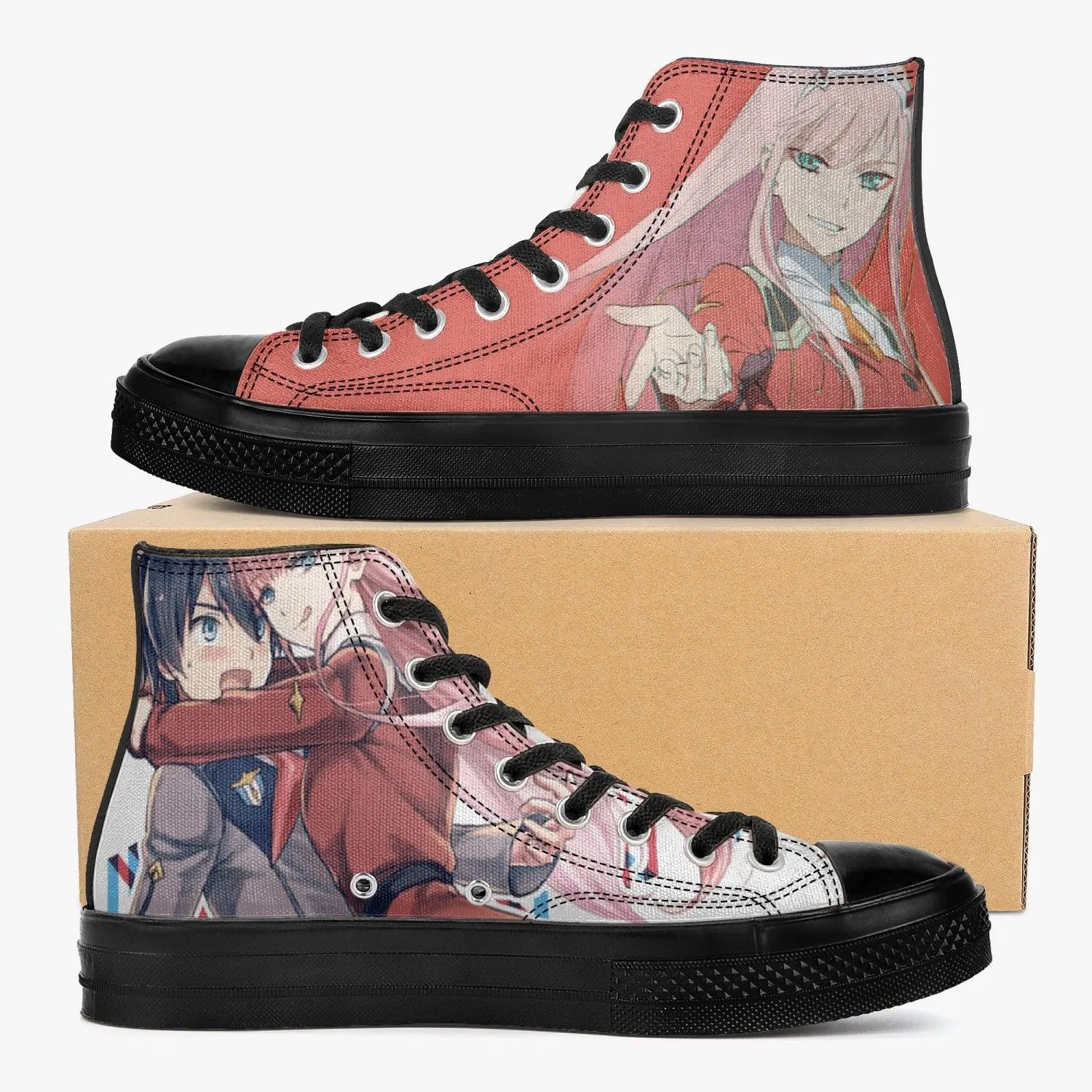 Darling in The Franxx Zero Two A-Star High Anime Shoes