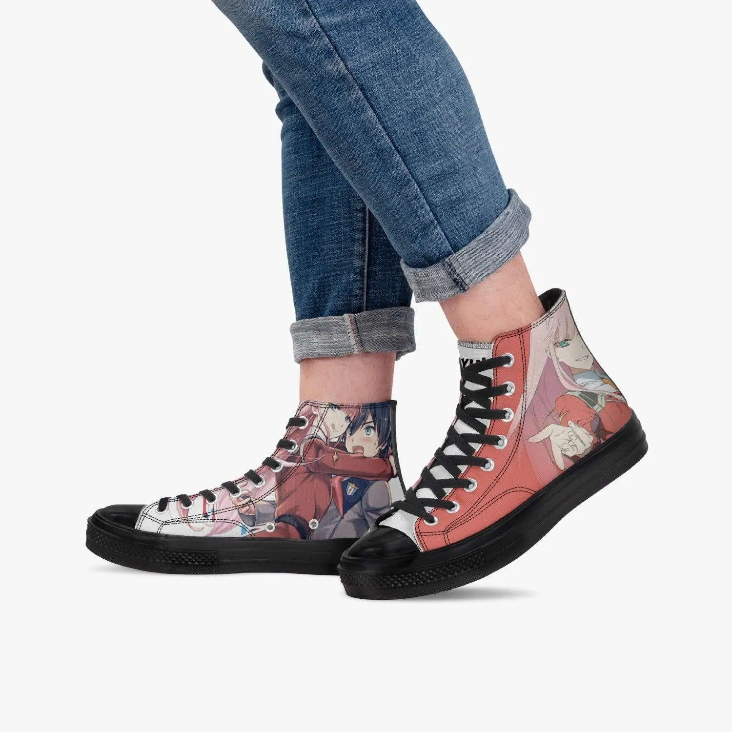 Darling in The Franxx Zero Two A-Star High Anime Shoes