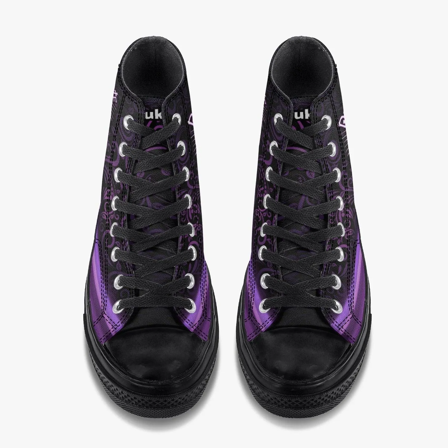 Death Note Misa Purple Black A-Star High Anime Shoes