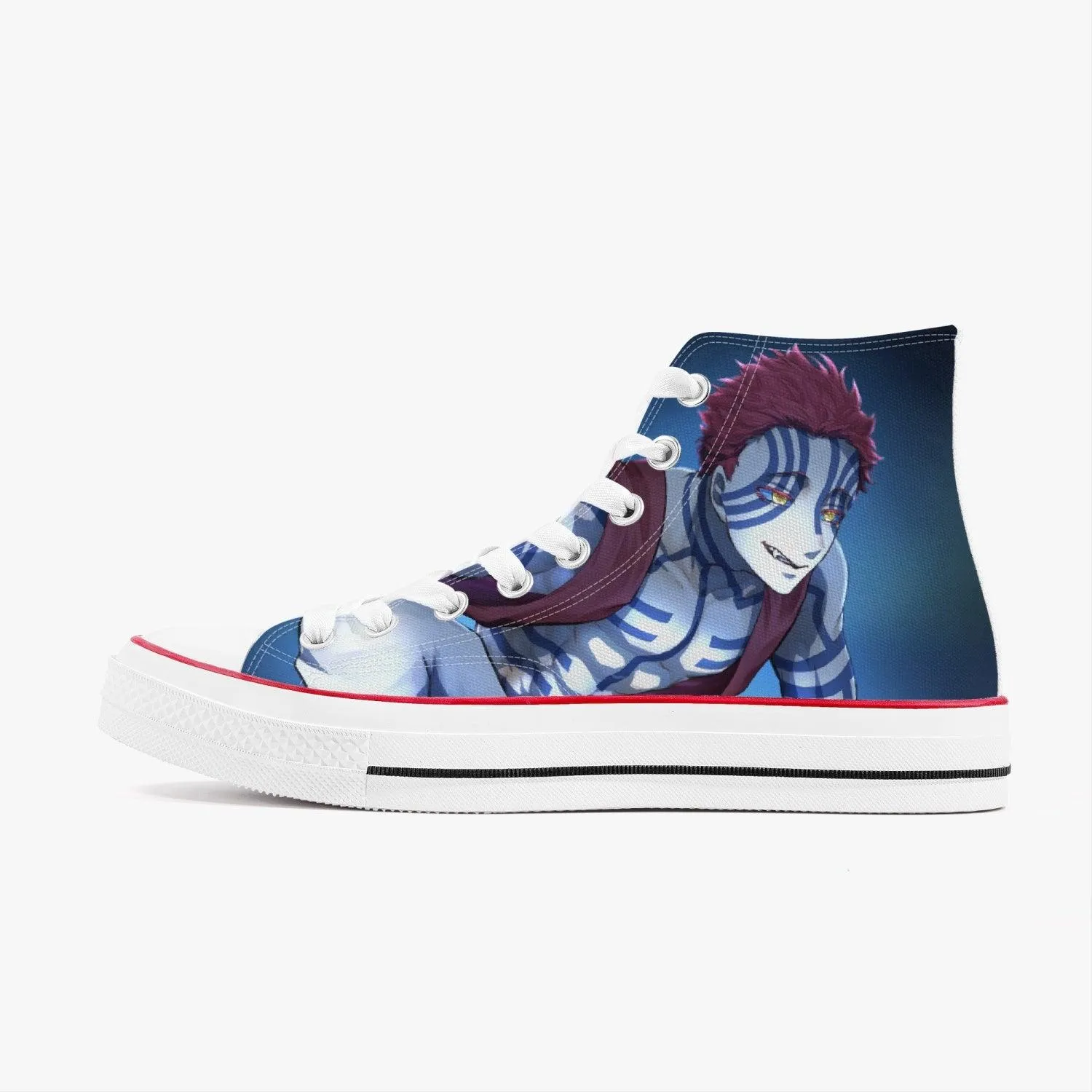 Demon Slayer Akaza A-Star High White Anime Shoes