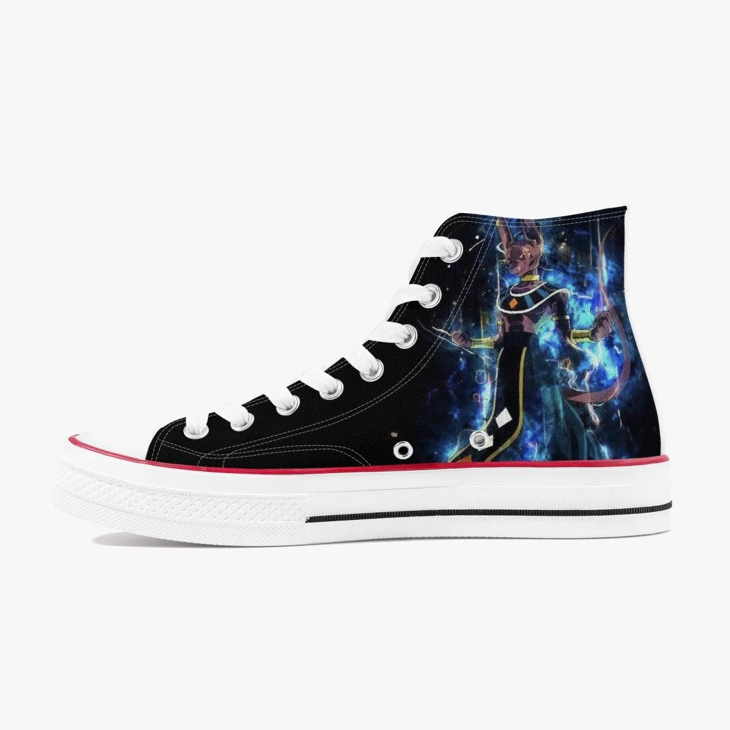 Dragonball Z Beerus A-Star High White Anime Shoes