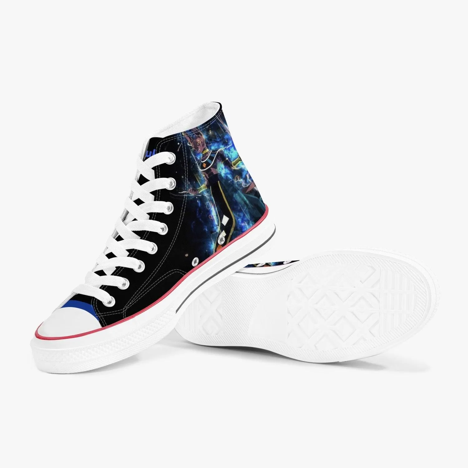 Dragonball Z Beerus A-Star High White Anime Shoes