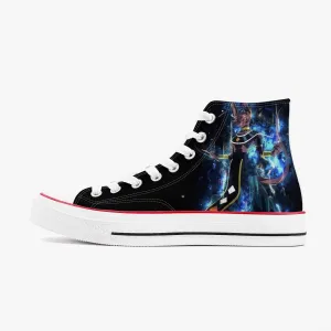 Dragonball Z Beerus A-Star High White Anime Shoes