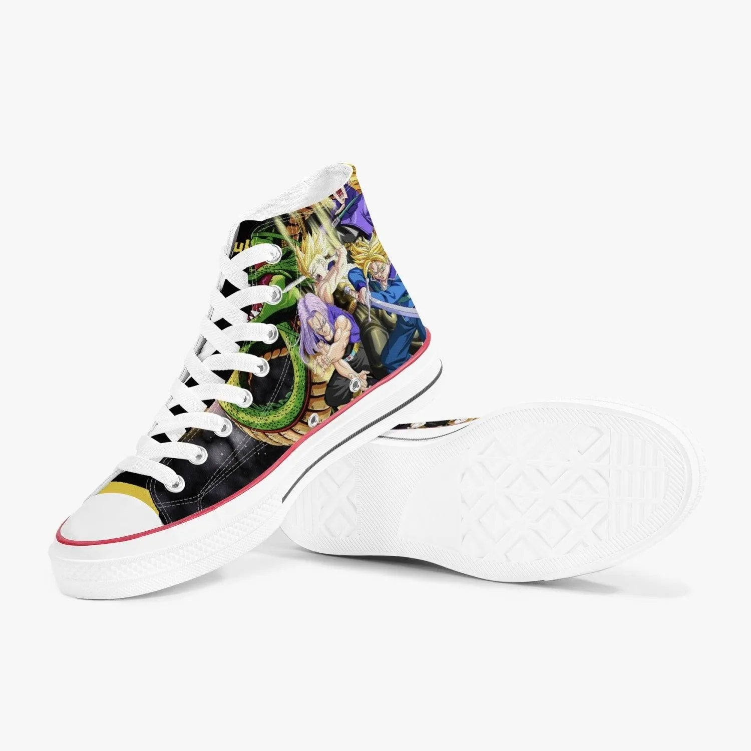 Dragonball Z Trunks A-Star High White Anime Shoes