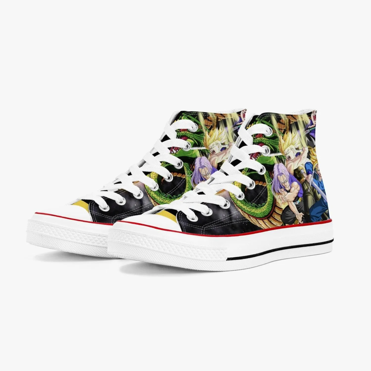 Dragonball Z Trunks A-Star High White Anime Shoes