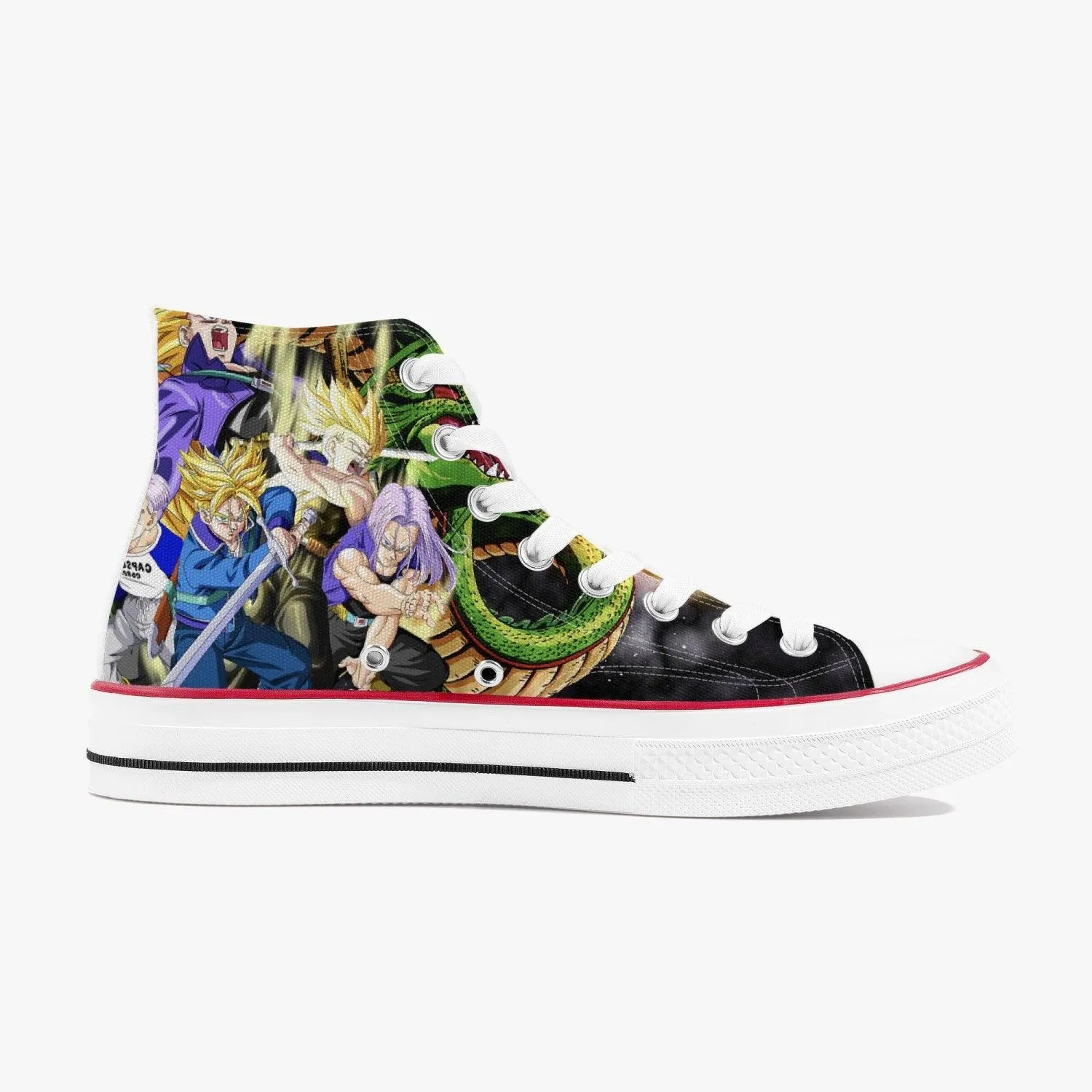 Dragonball Z Trunks A-Star High White Anime Shoes