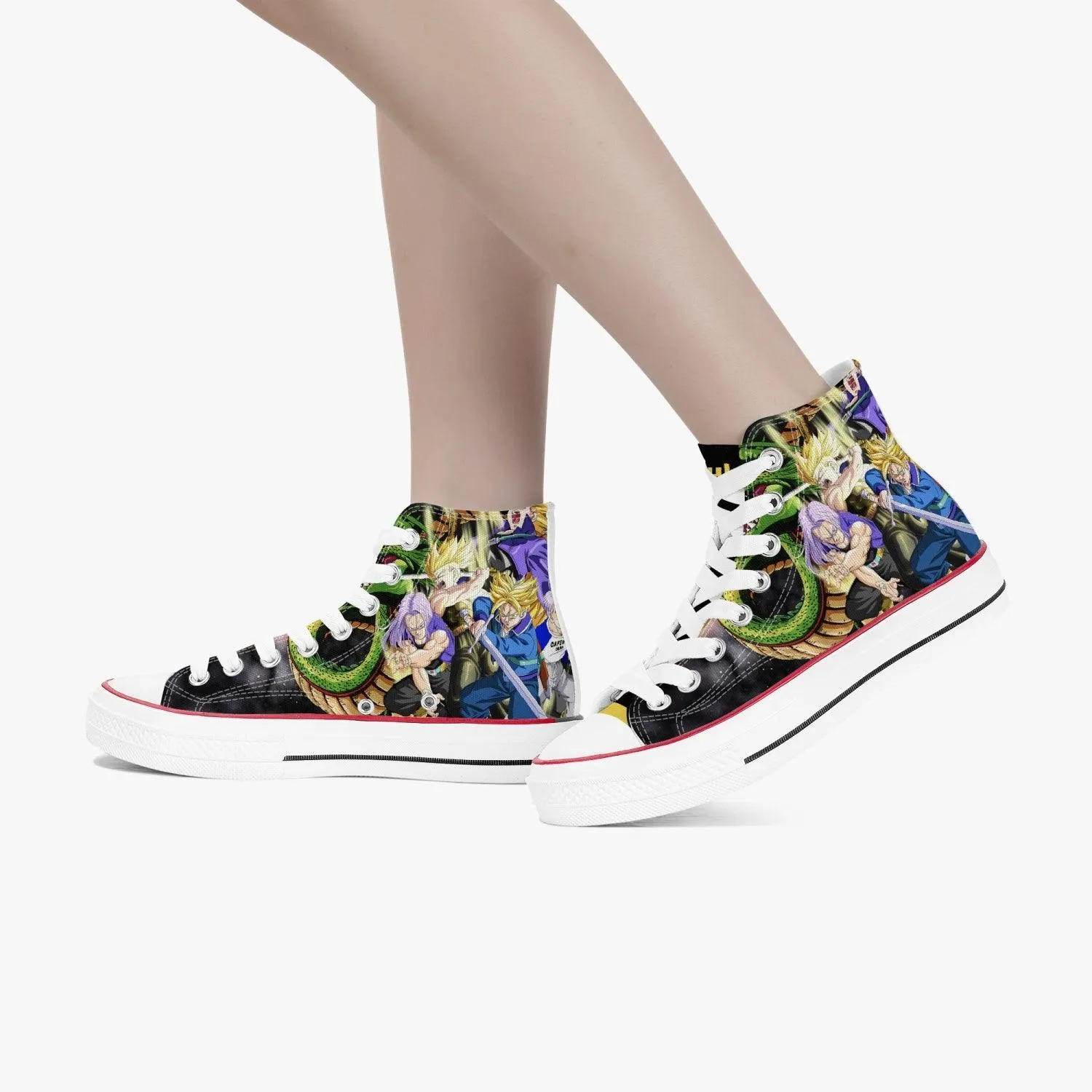 Dragonball Z Trunks A-Star High White Anime Shoes