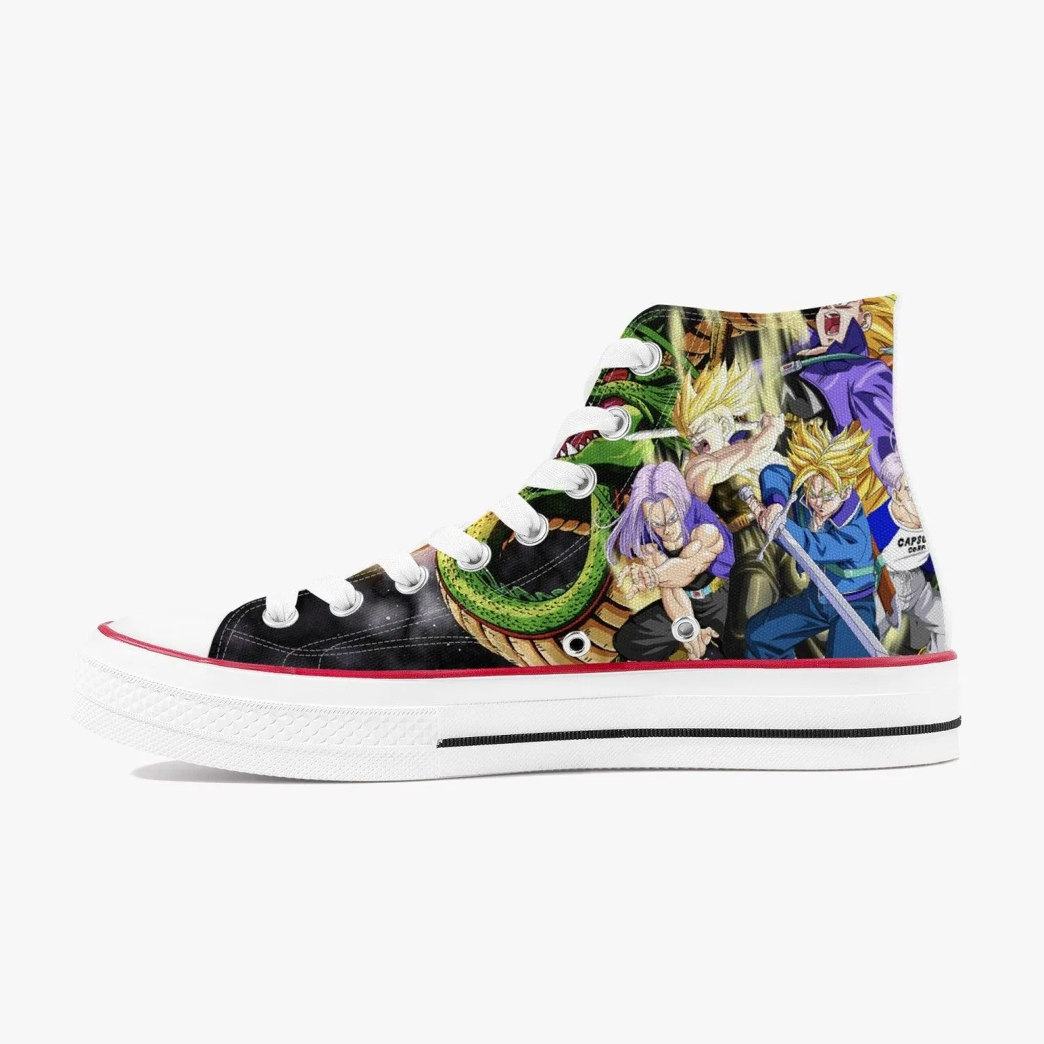 Dragonball Z Trunks A-Star High White Anime Shoes