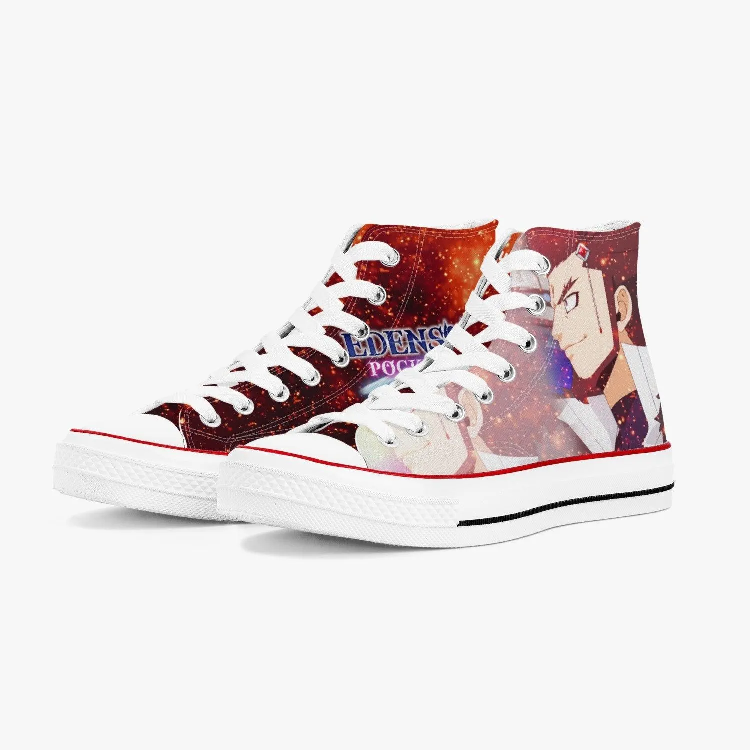 Edens Zero Drakken A-Star High White Anime Shoes