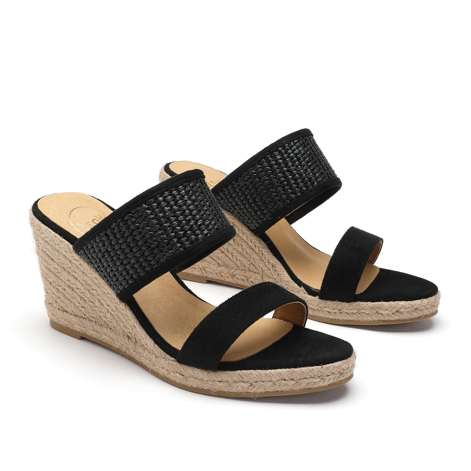 Ella Black Espadrilles