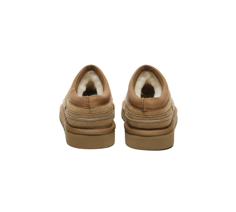 EVERAU® UGG Slippers Men Sheepskin Wool Casual Skaftafell