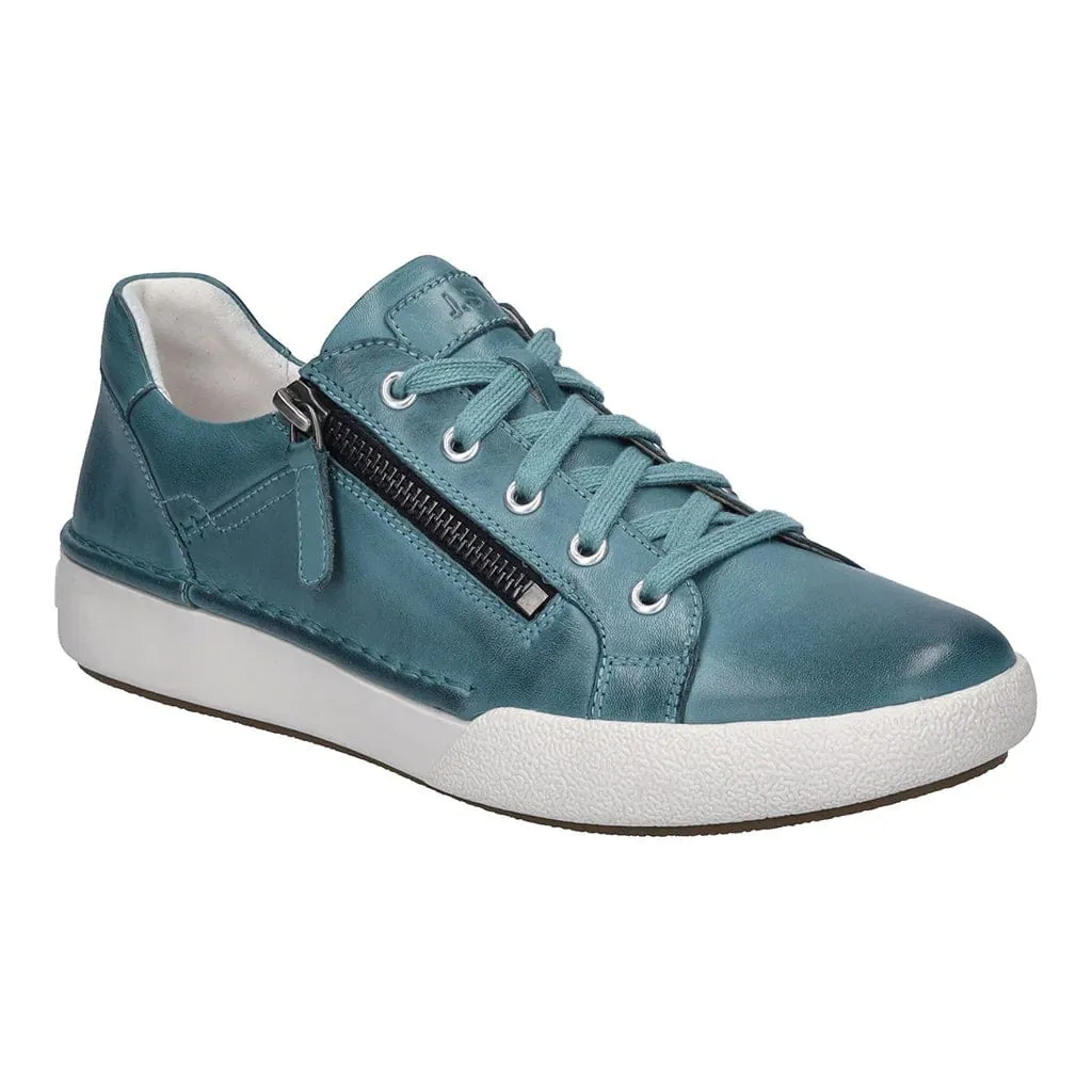 Josef Seibel Women's Claire 03 Lace & Zip Sneakers- Azure