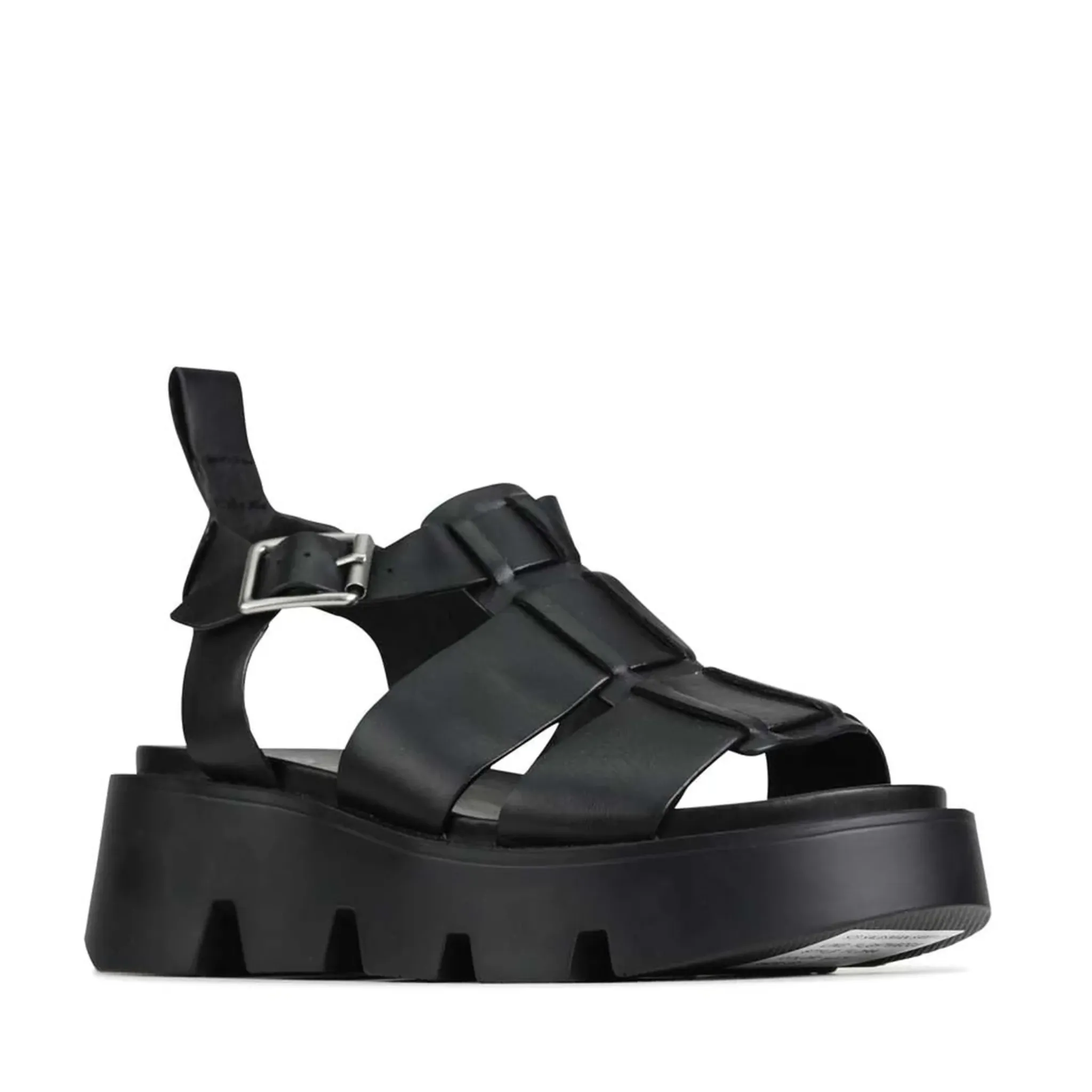 Kailan Platform Sandal in Black