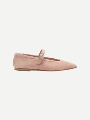 Mary Jane Ballet Flats in Rose