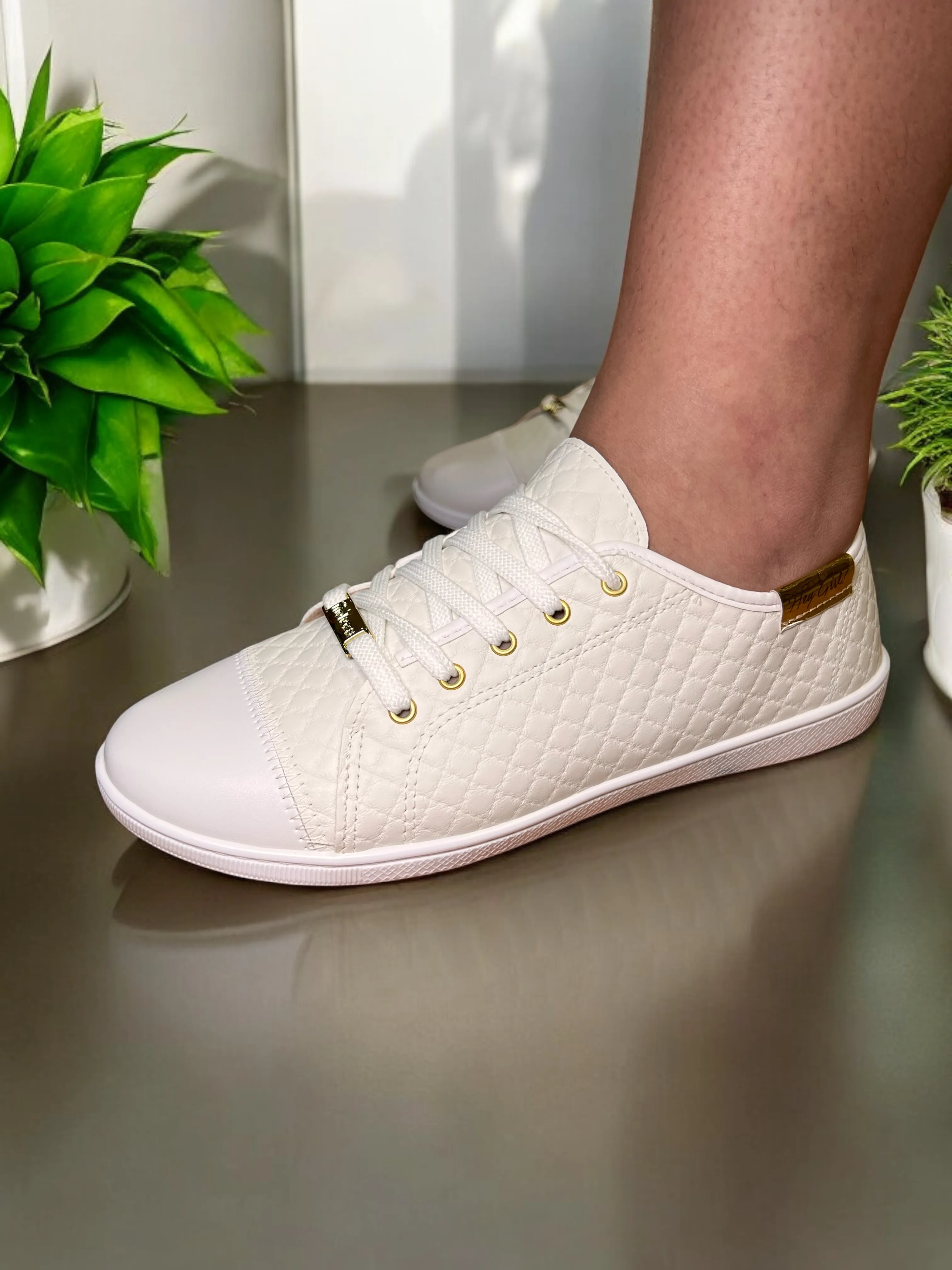 Moleca Quilted Elegance Tennis Shoes