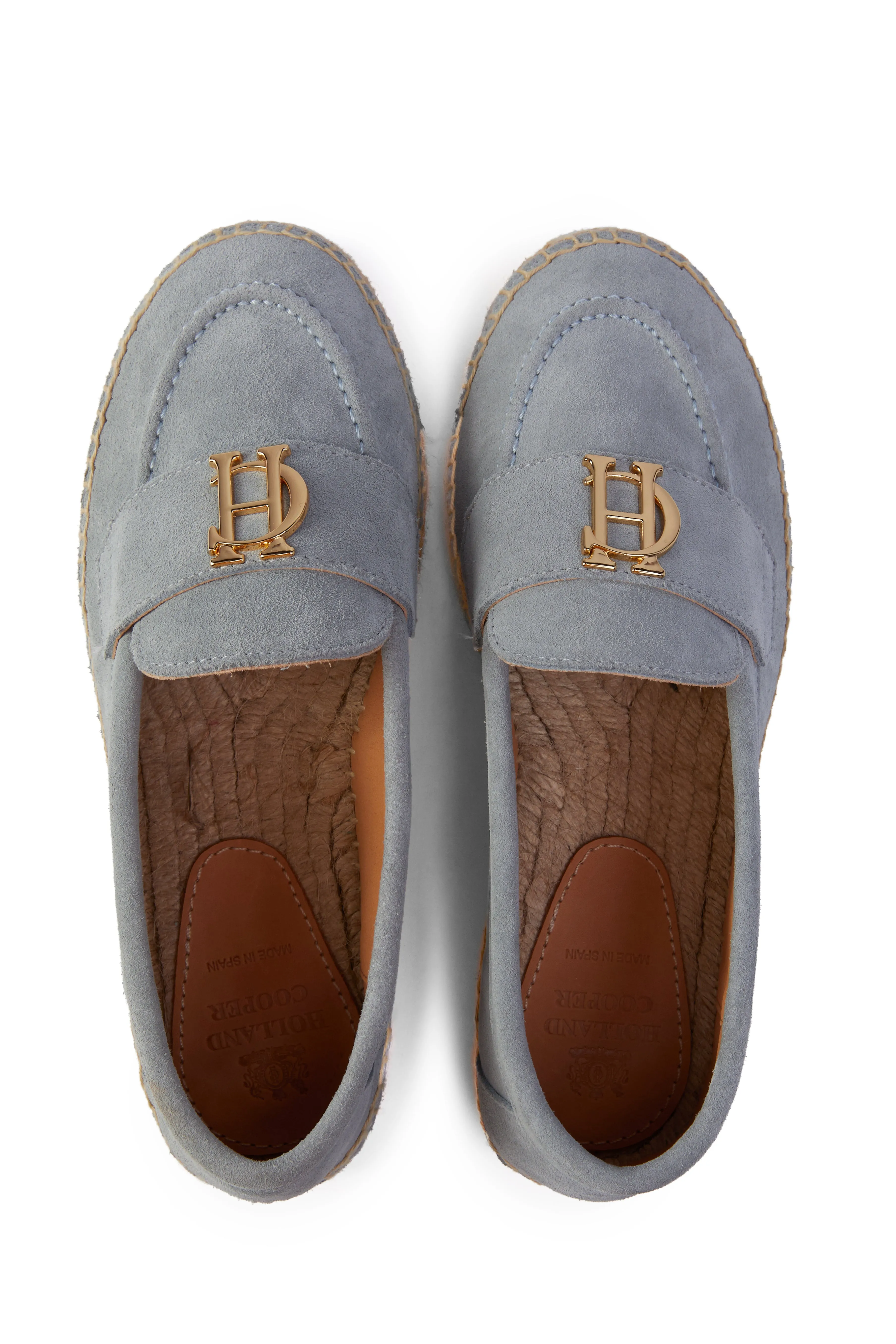 Monaco Espadrille Loafer (Smokey Blue Suede)