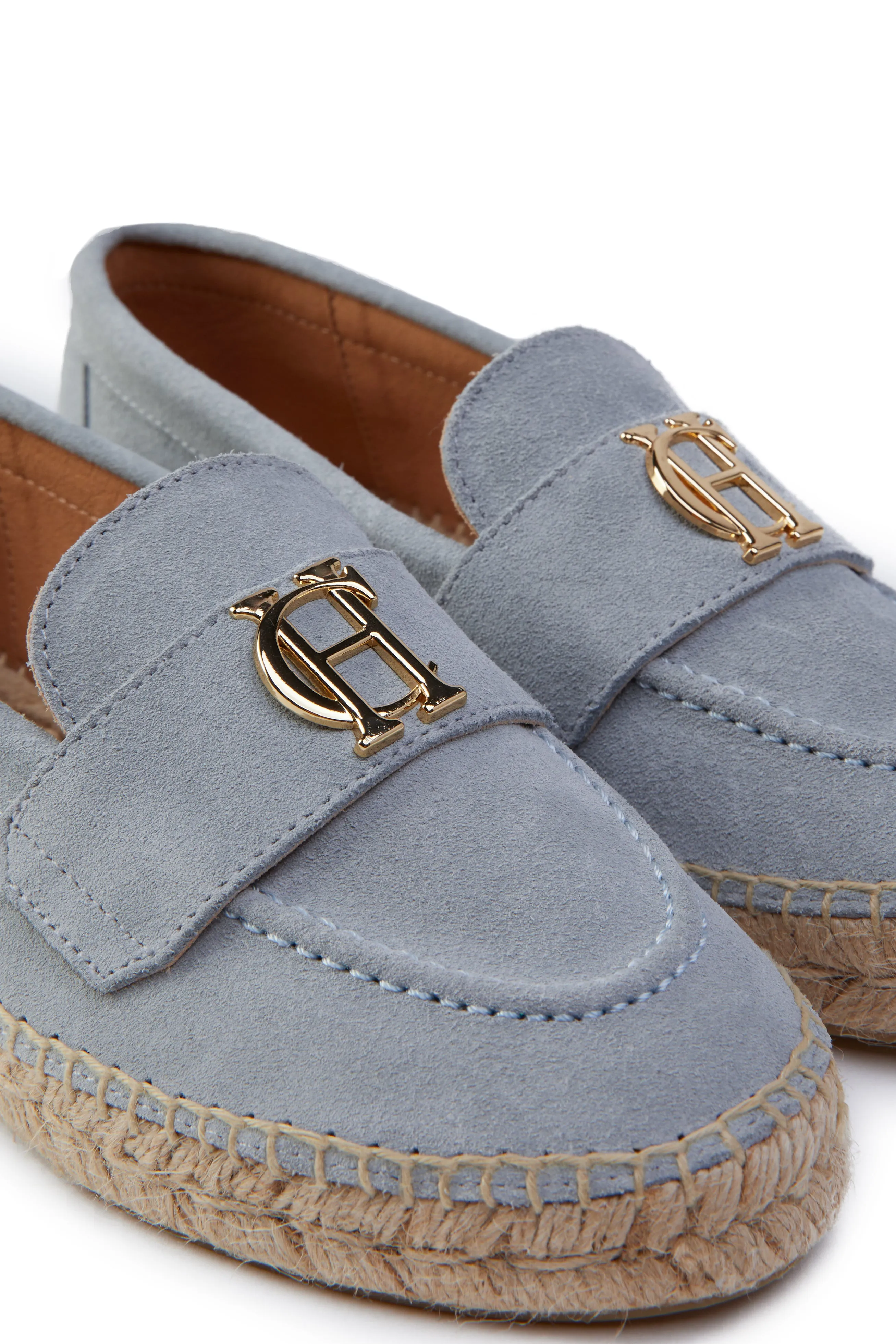 Monaco Espadrille Loafer (Smokey Blue Suede)