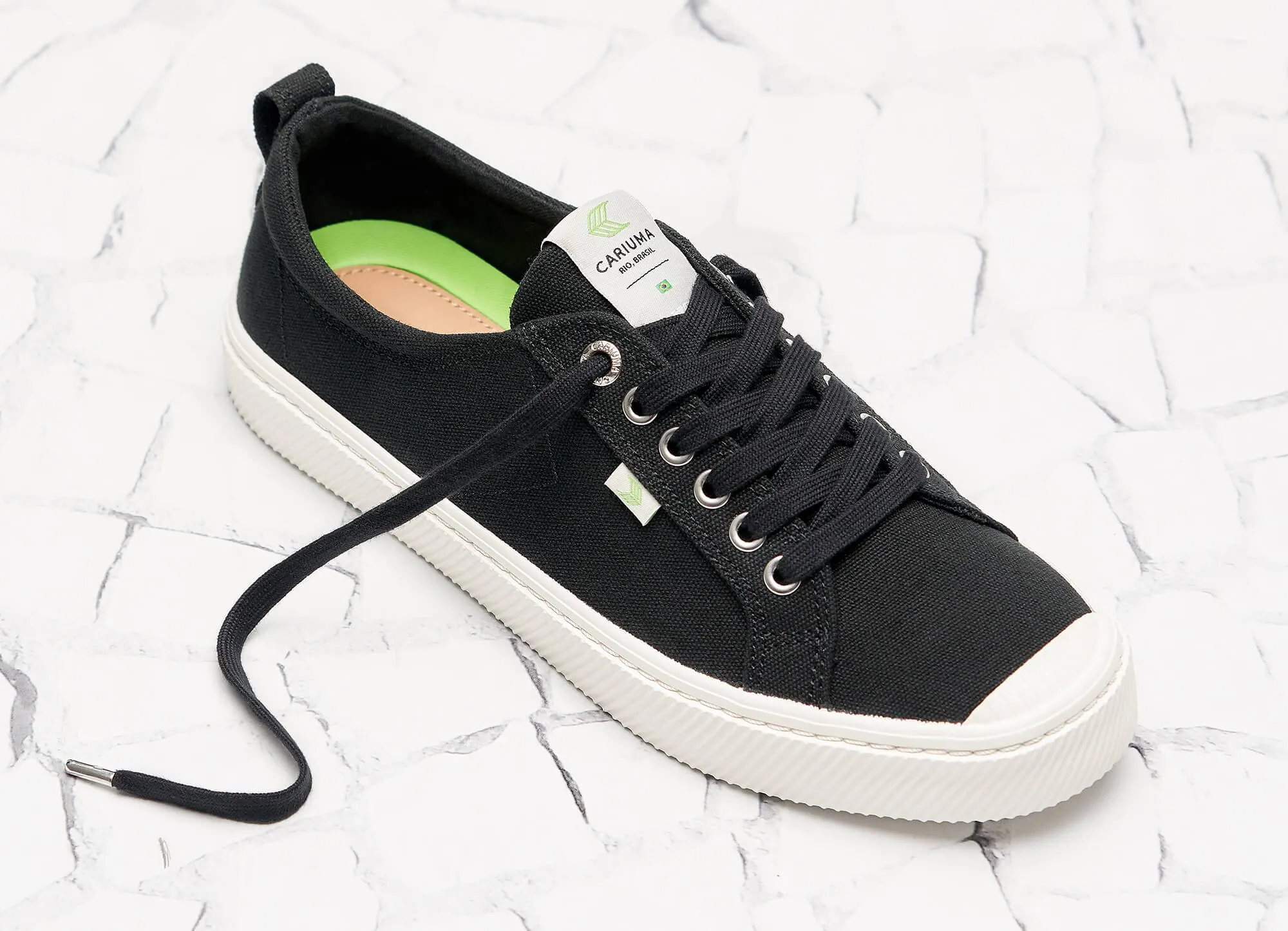 OCA Low Black Canvas Sneaker Men