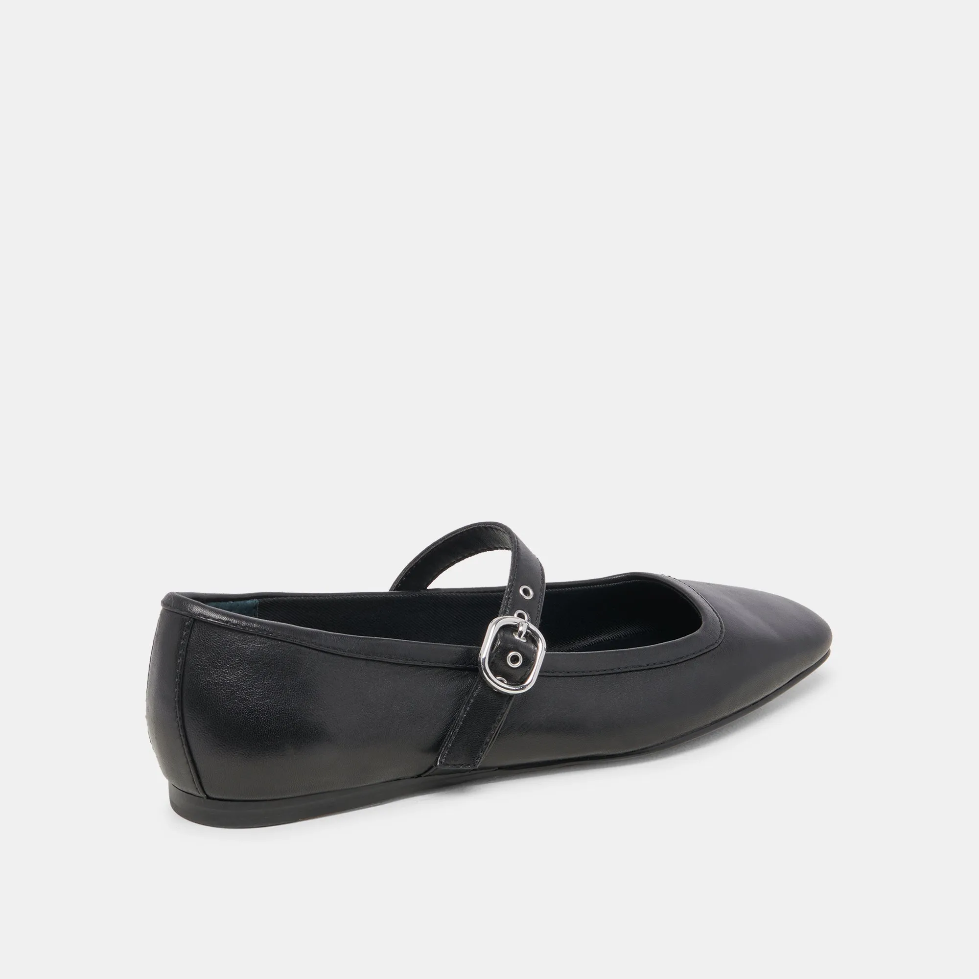 RODNI BALLET FLATS BLACK LEATHER